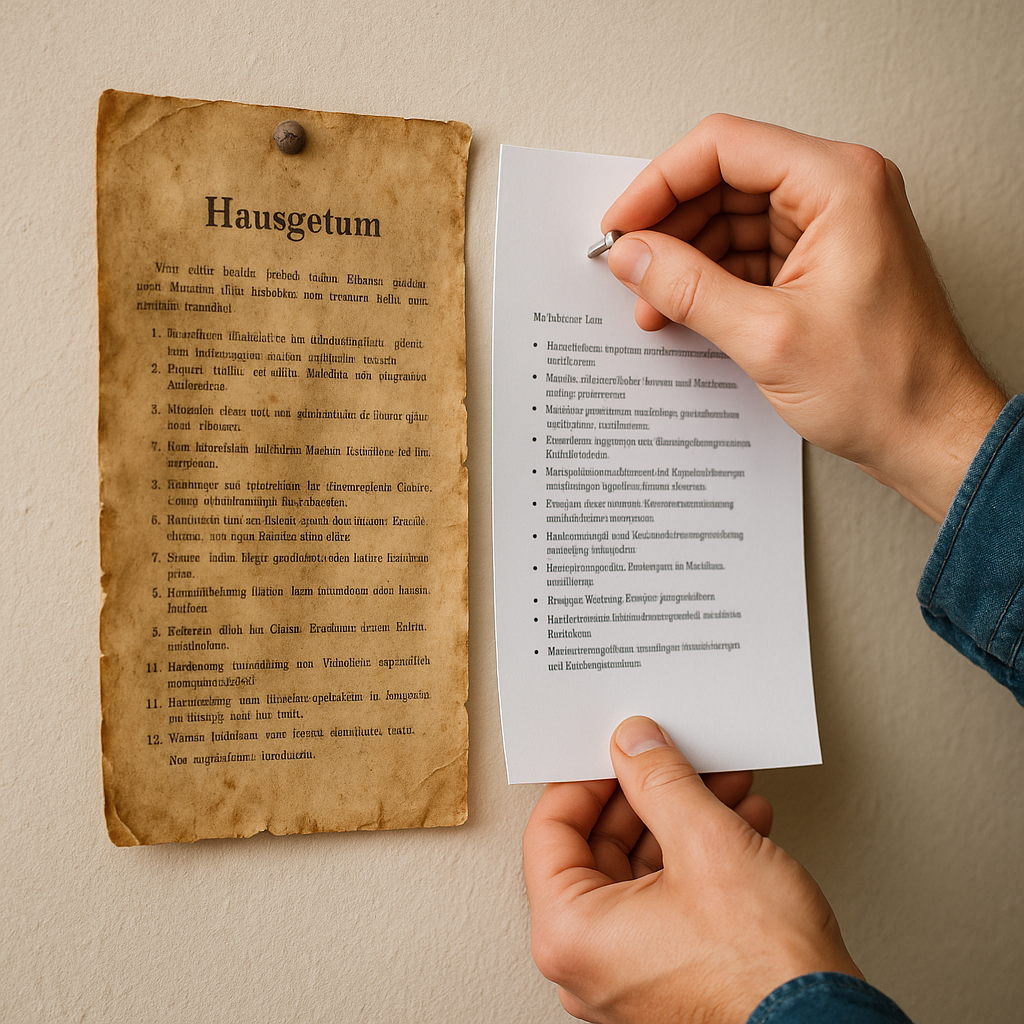 Hausordnung veraltet? So bringen Sie sie auf den neuesten Stand