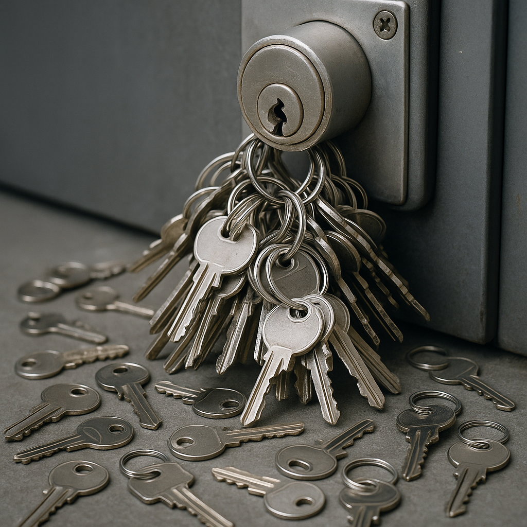 Schlüsselchaos: Sicherheitsrisiken durch mangelhafte Schließanlagen