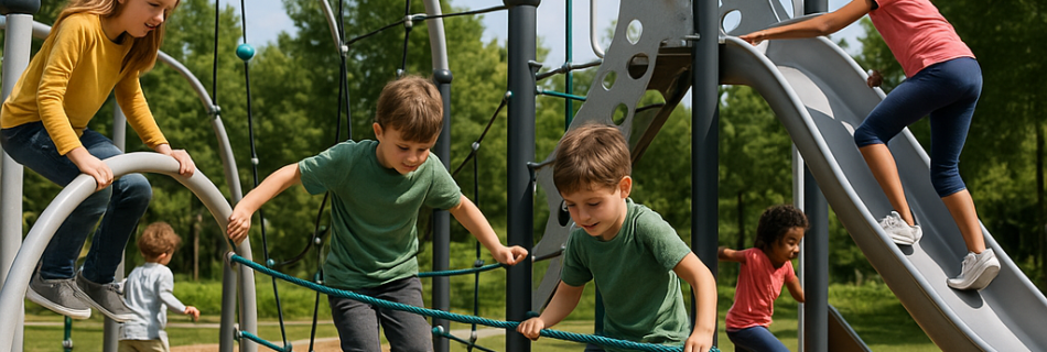 Spielplätze neu denken: Moderne Geräte für aktive Kinder