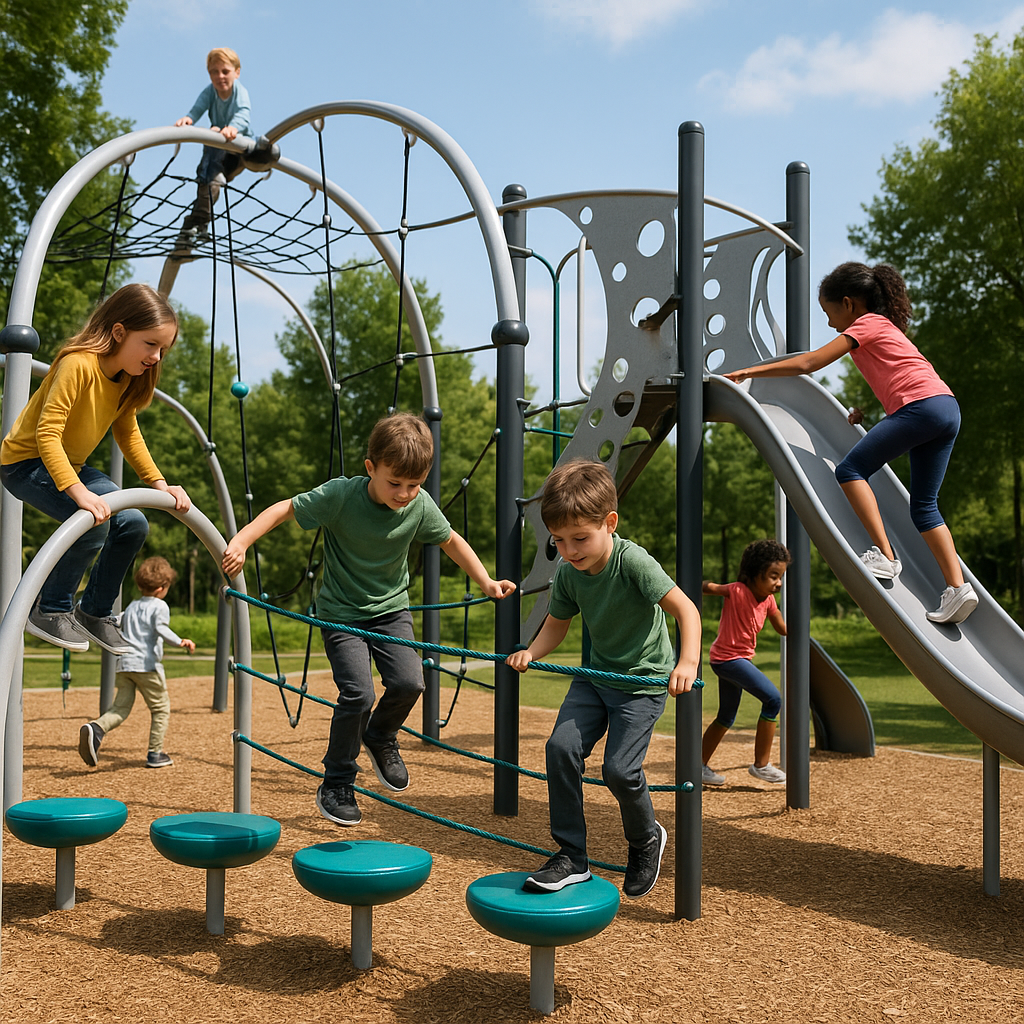 Spielplätze neu denken: Moderne Geräte für aktive Kinder