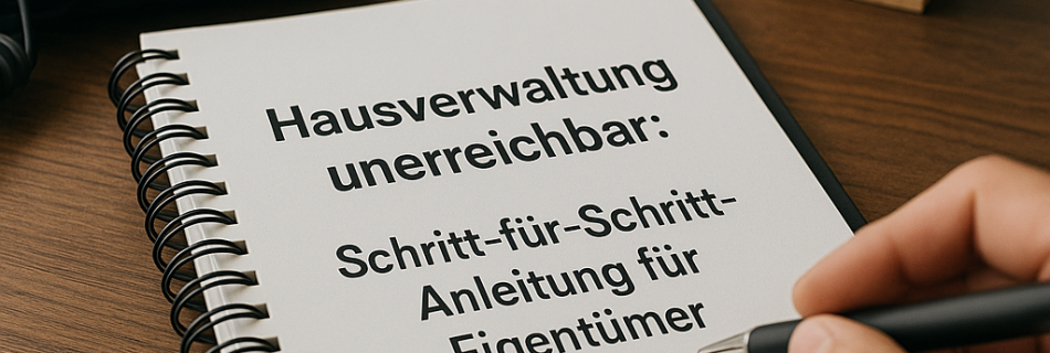 Hausverwaltung unerreichbar: Schritt-für-Schritt-Anleitung für Eigentümer
